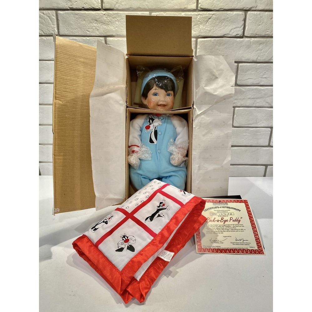 Ashton-Drake Rock-A-Bye Puddy Doll COA number‎ 1272FB New Condition
